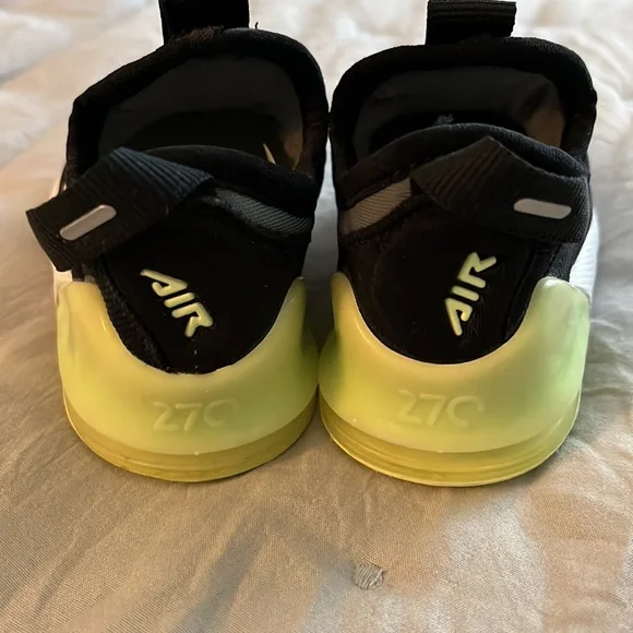 🆕 Nike Air Max 270 Extreme (TD) ‘Smoke Grey Volt’ Size 2C (newborn) - Picture 3 of 8